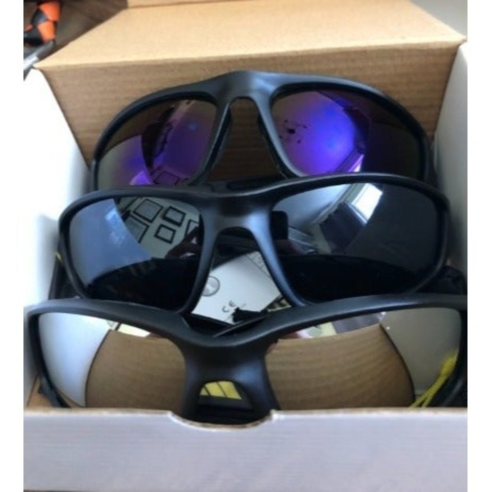 Motorcycle Riding Glasses Padded Frame Lens Block 100% UVB/UVB
